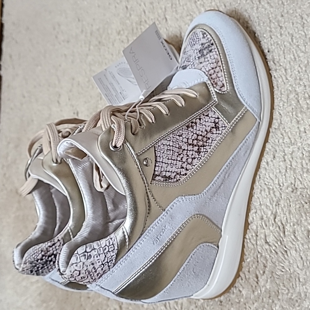 Geox Nydame Embellished Wedge Sneaker Respira